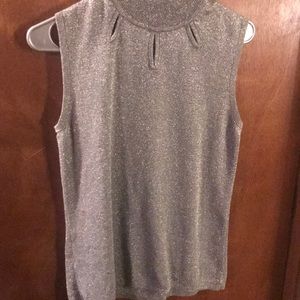 Silver glittery Tank